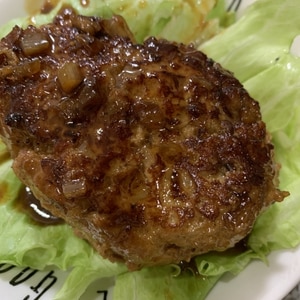 ヘルシー❤お魚ハンバーグで照り焼き丼♪（大葉）